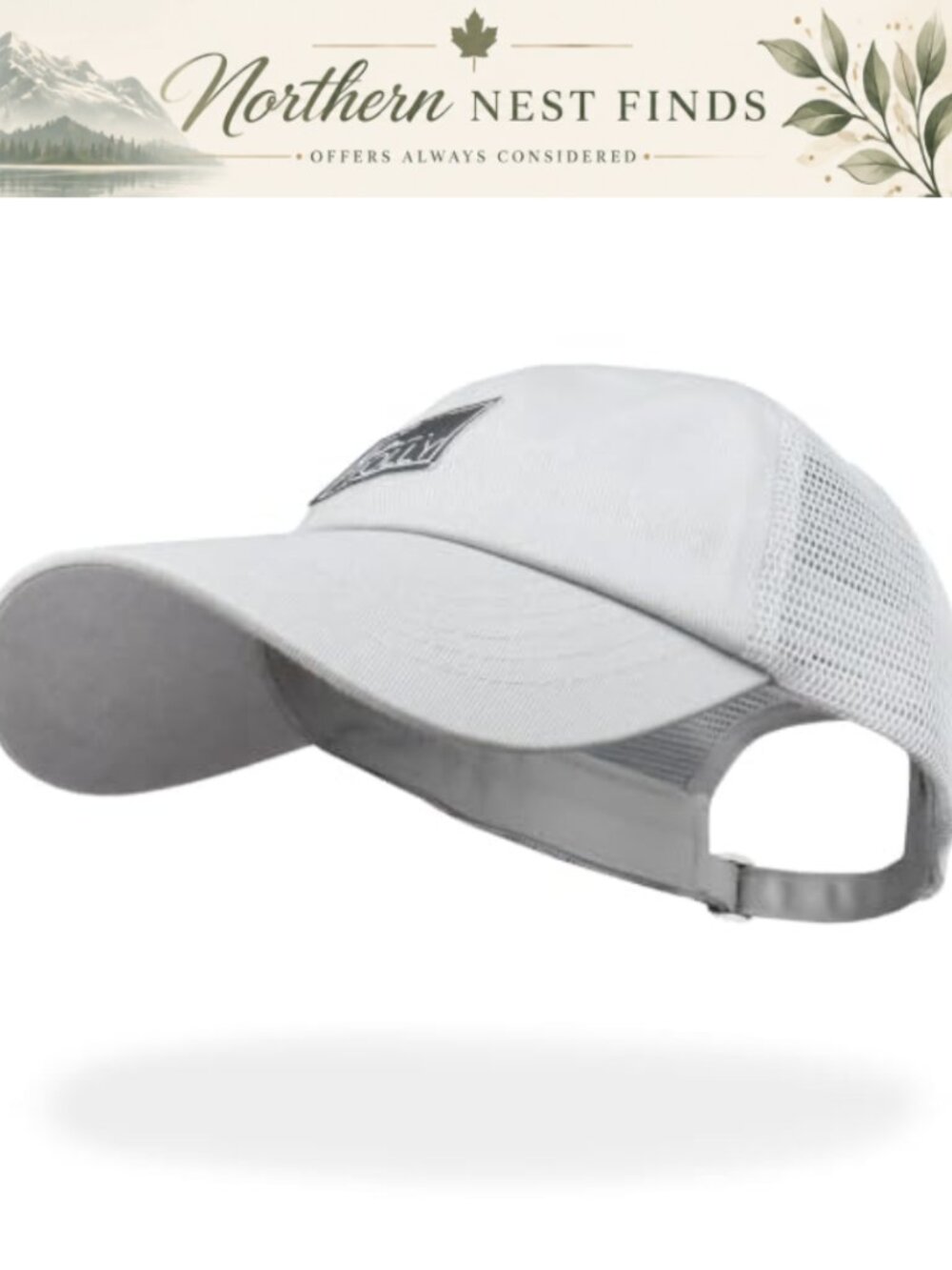 Women's Baseball Cap Adjustable Mesh Back Summer Beach Hat